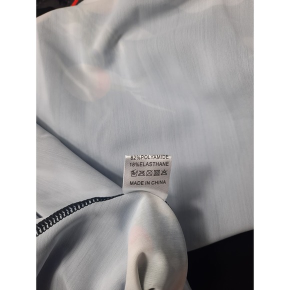 One Piece Skirted Swimsuit Black with Orange Fruit Print XXL - Picture 13 of 13